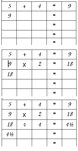 arithmetic math game example